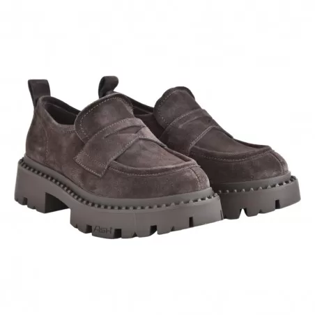 MOCASSINO CAMOSCIO ASH GENIALSTUD07 EBANO