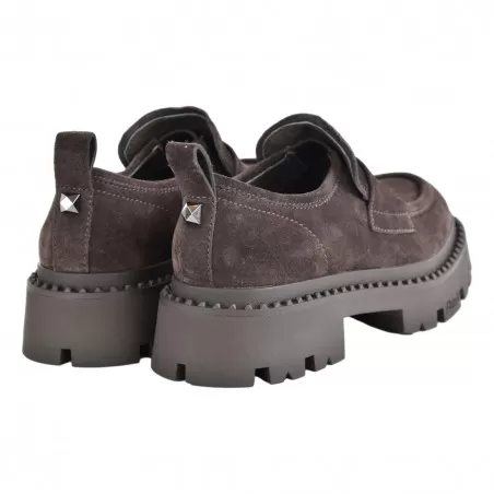 MOCASSINO CAMOSCIO ASH GENIALSTUD07 EBANO