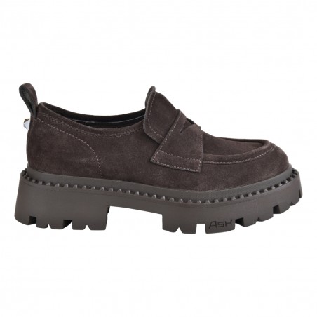 MOCASSINO CAMOSCIO ASH GENIALSTUD07 EBANO
