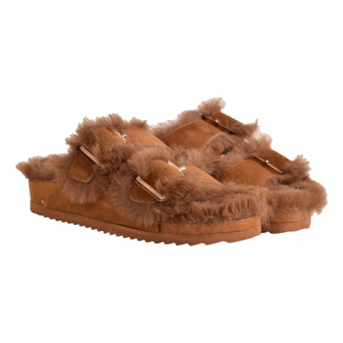 FURRY SLIPPER BUCKLES...