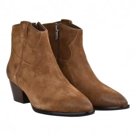 STIVALETTO IN CAMOSCIO ASH HOUSTON05 RUSSET