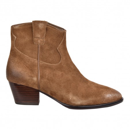 STIVALETTO IN CAMOSCIO ASH HOUSTON05 RUSSET