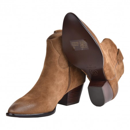 STIVALETTO IN CAMOSCIO ASH HOUSTON05 RUSSET