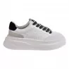 SNEAKERS IN PELLE ASH IMPULSBIS01 WHITE