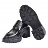 MOCASSINO SPAZZOLATO ASH NELSONSTUD02 BLACK