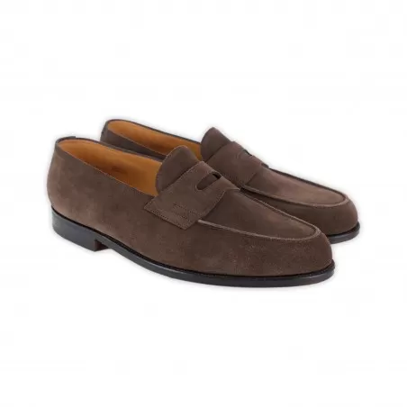 MOCASSINO SUEDE JOHN LOBB LOPEZ PEWTER