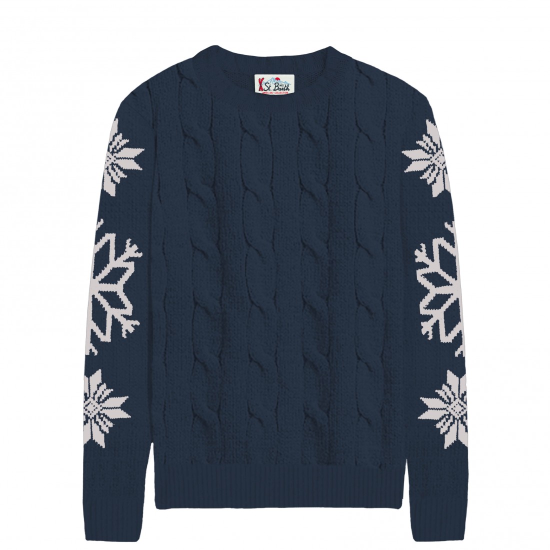 ROUND-NECK SWEATER NORDIK FLAKE MC2 SAINT BARTH BERGEN 00267E
