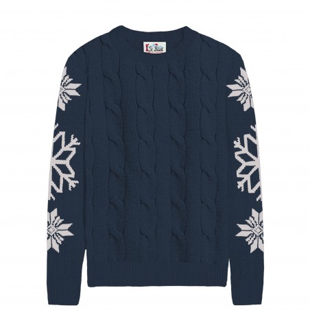 ROUND-NECK SWEATER NORDIK FLAKE MC2 SAINT BARTH BERGEN 00267E