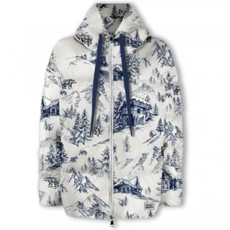 HOODED DOWN PADDED JACKET WINTERLAND MC2 SAINT BARTH GENEVE 00039E