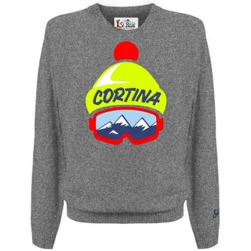 ROUND-NECK SWEATER CORTINA HAT MC2 SAINT BARTH HERON 09988E