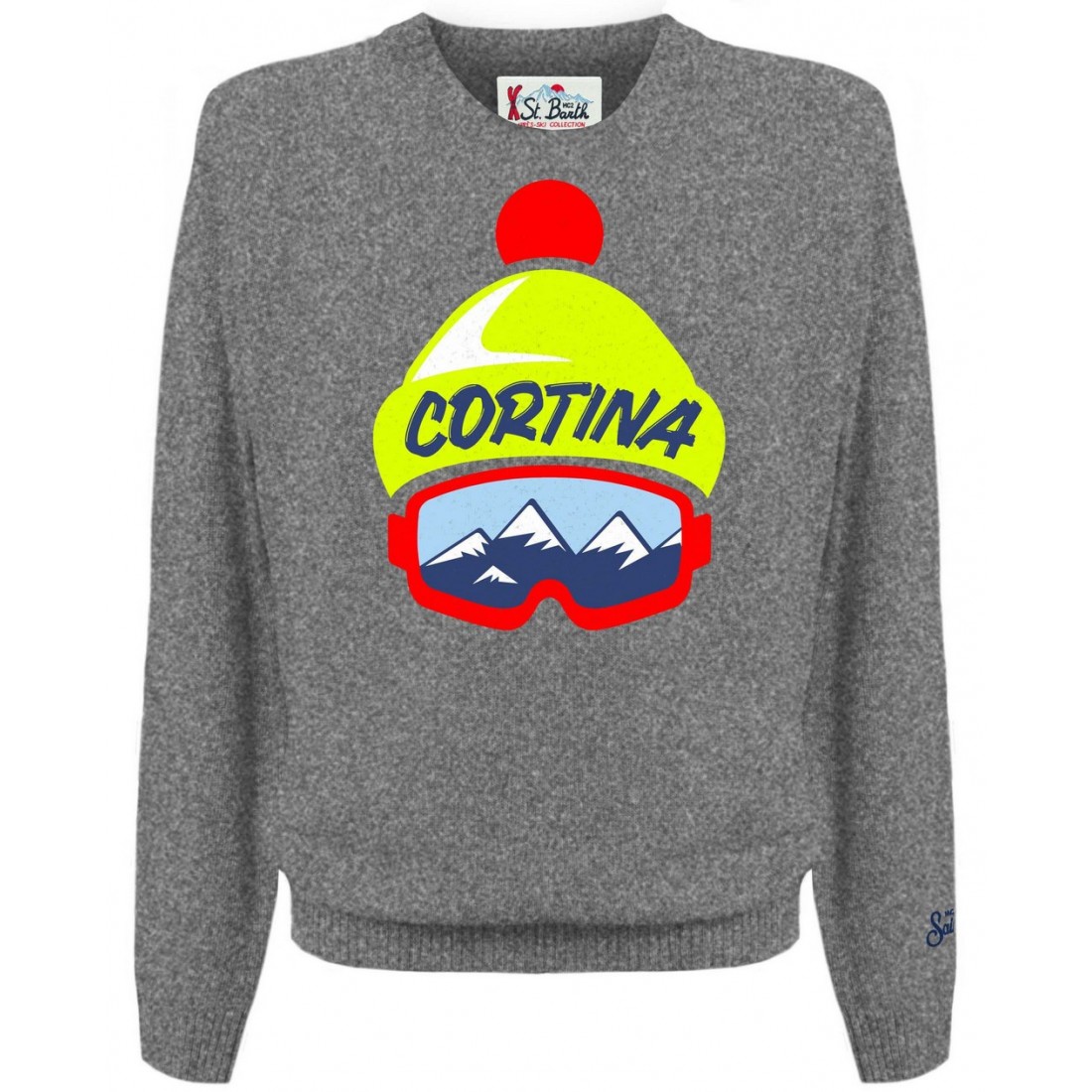 ROUND-NECK SWEATER CORTINA HAT MC2 SAINT BARTH HERON 09988E