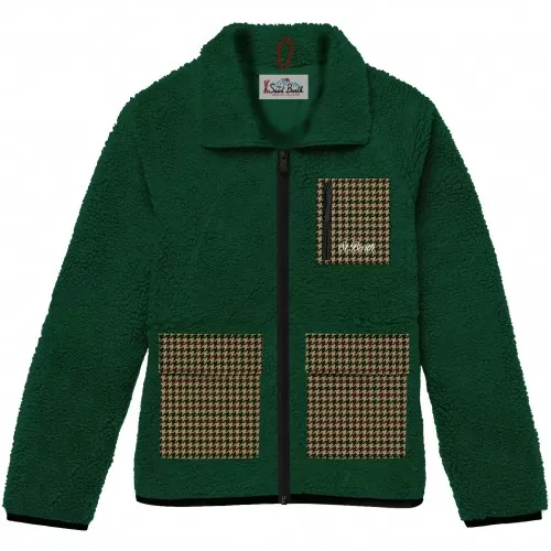 CURLY FLEECE JACKET WITH POCKET MC2 SAINT BARTH KEYSTONE.PK 10575E