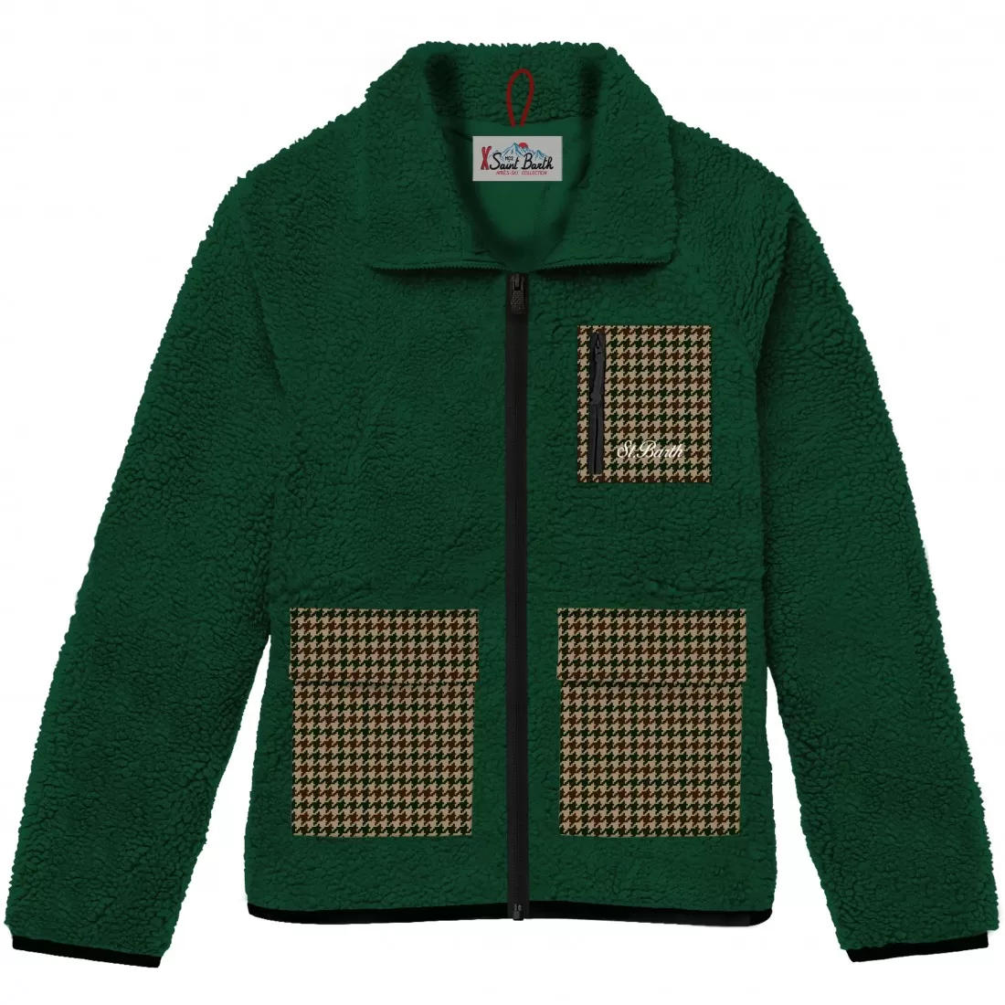 CURLY FLEECE JACKET WITH POCKET MC2 SAINT BARTH KEYSTONE.PK 10575E