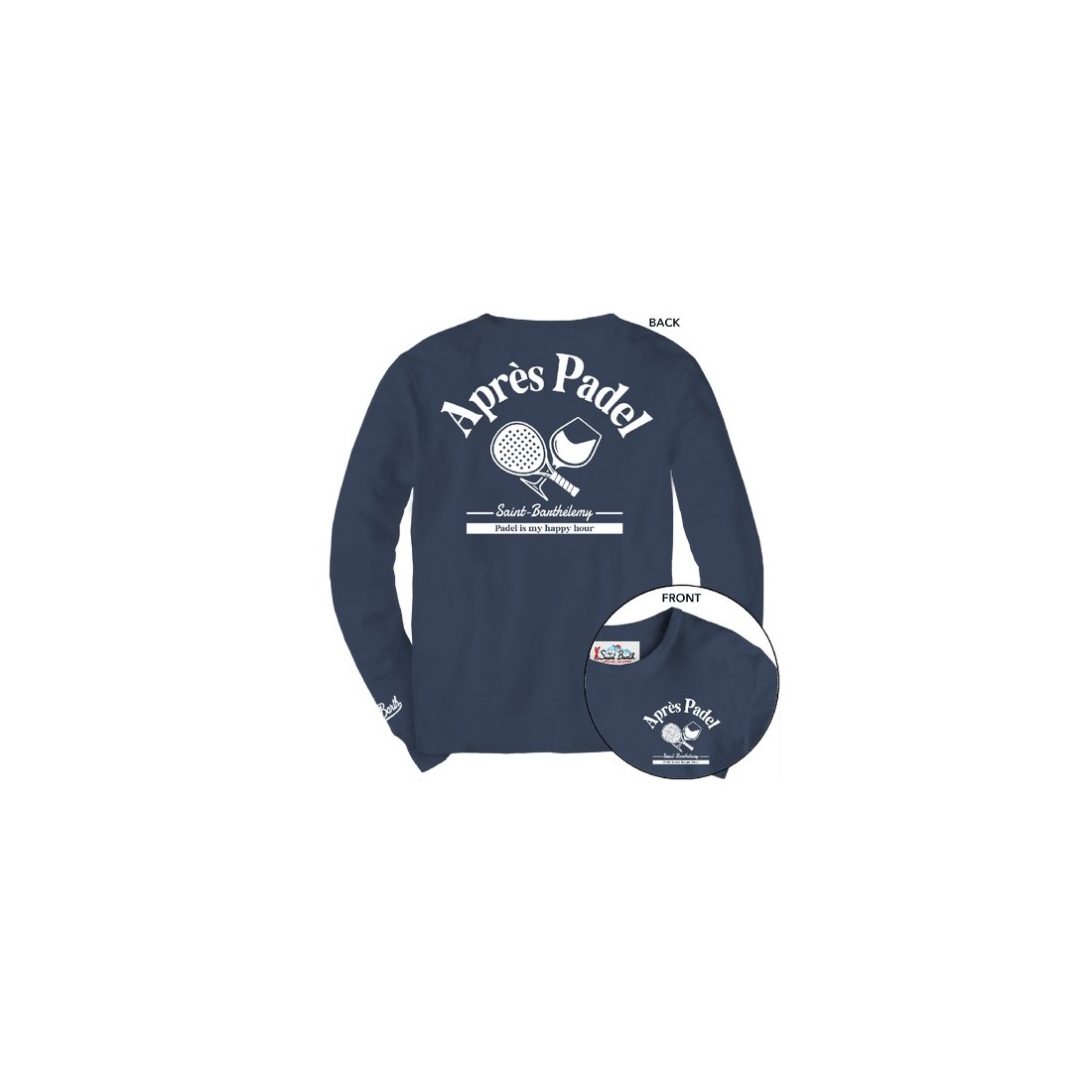ROUND-NECK SWATSHIRT APRES PADEL MC2 SAINT BARTH SOHO-N 10606