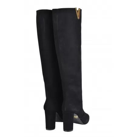 STIVALE CAMOSCIO CON ACCESSORIO V VIA ROMA 15 3865 NERO