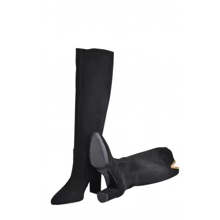 STIVALE CAMOSCIO CON ACCESSORIO V VIA ROMA 15 3865 NERO