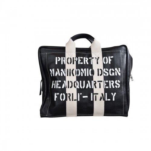 BORSA DUE MANICI GRANDE MANIKOMIO ICON BLACK