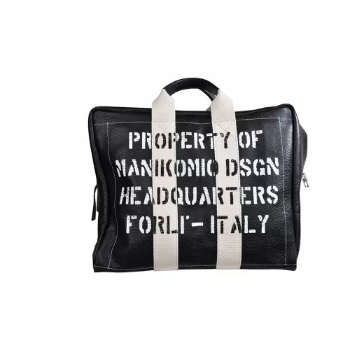 BORSA DUE MANICI GRANDE MANIKOMIO ICON BLACK