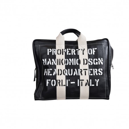 BORSA DUE MANICI GRANDE MANIKOMIO ICON BLACK