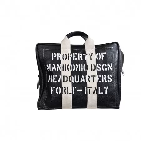 BORSA DUE MANICI GRANDE MANIKOMIO ICON BLACK