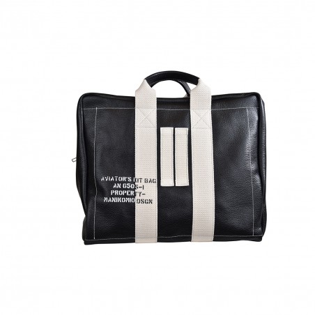 BORSA DUE MANICI GRANDE MANIKOMIO ICON BLACK