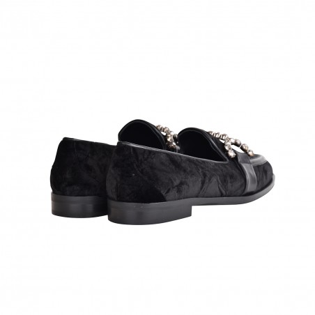 MOCASSINO CON MORSETTO FESTA JOYS NERO