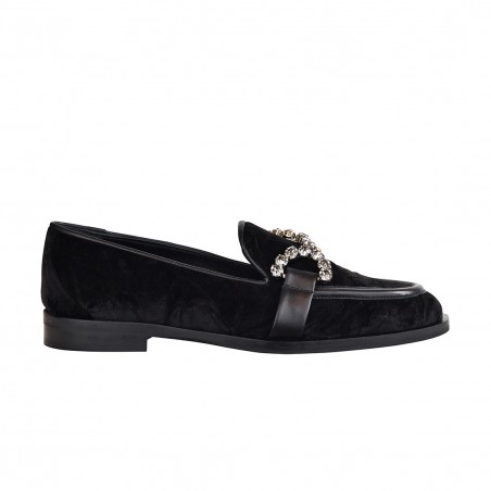 MOCASSINO CON MORSETTO FESTA JOYS NERO