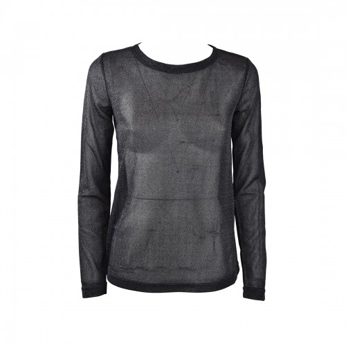 MAGLIA LUREX LUCE MADACASCAR NERO