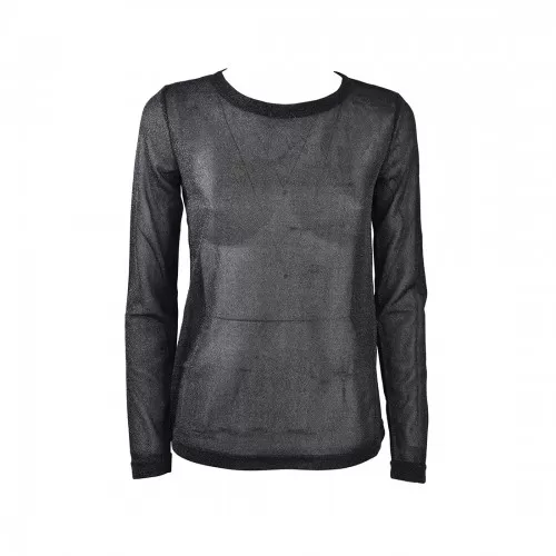 MAGLIA LUREX LUCE MADACASCAR NERO