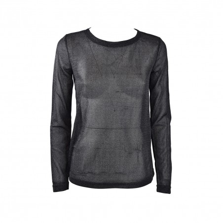 MAGLIA LUREX LUCE MADACASCAR NERO