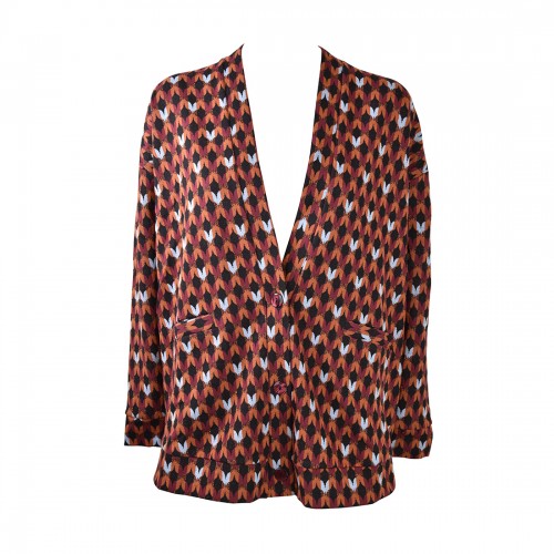 CARDIGAN MAXI LUCE MAUI VINO