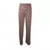 PANTALONE FANTASIA ZIG ZAG LUCE POLINESIA NOCE