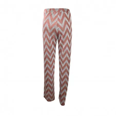 PANTALONE FANTASIA ZIG ZAG LUCE POLINESIA NOCE