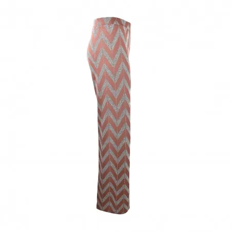 PANTALONE FANTASIA ZIG ZAG LUCE POLINESIA NOCE