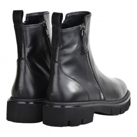 STIVALETTO IN PELLE CON ZIP LA PARIGINA 374/435 NERO