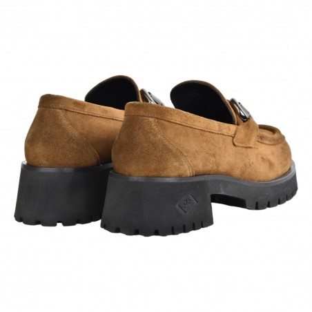 MOCASSINO  CON MORSETTO POESIE VENEZIANE JMC22 TABACCO