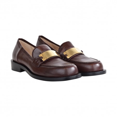MOCASSINO BLAIR CON MORSETTO POMME D'OR 2080 CHOCOLATE