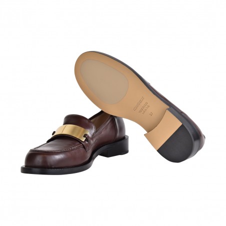 MOCASSINO BLAIR CON MORSETTO POMME D'OR 2080 CHOCOLATE