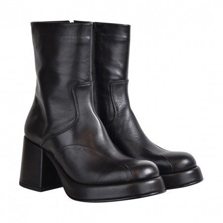 TRONCHETTO IN PELLE LEMARÉ 4060 NERO