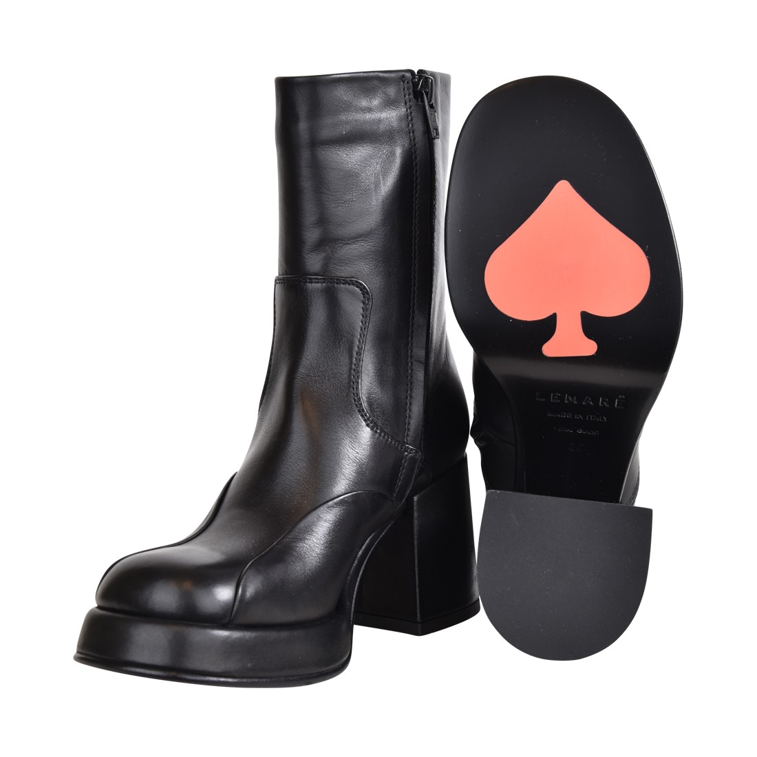 TRONCHETTO IN PELLE LEMARE 4060 NERO