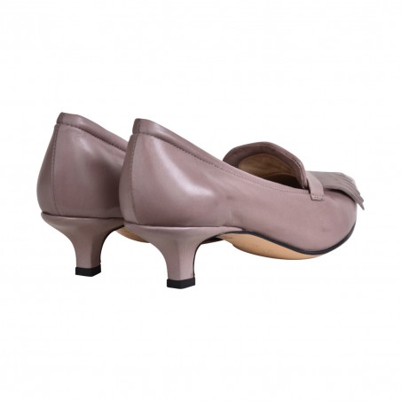 MOCASSINO HELLE CON FRANGIA POMME D'OR 4902 TAUPE