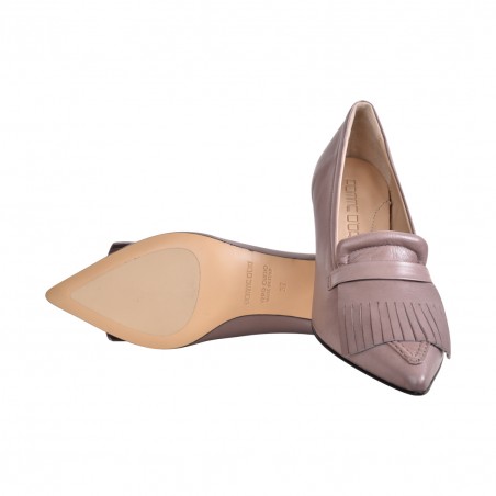 MOCASSINO HELLE CON FRANGIA POMME D'OR 4902 TAUPE