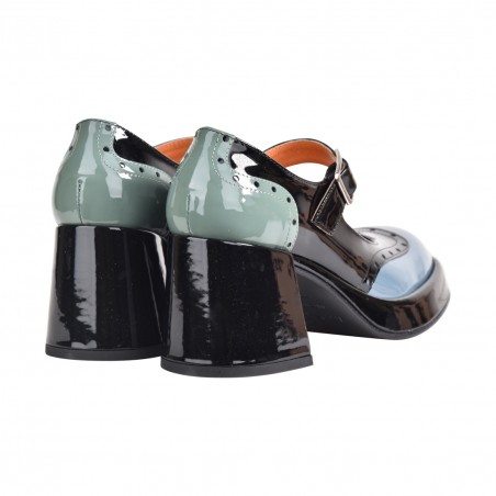 DECOLLETE CON CINTURINO LEMARÉ 5060 NERO/STONE