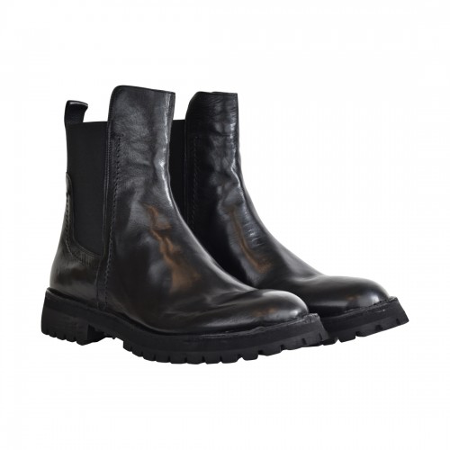 STIVALETTO CHELSEA IN PELLE POESIE VENEZIANE J0291UN NERO