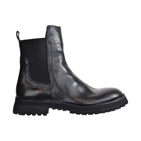 STIVALETTO CHELSEA IN PELLE POESIE VENEZIANE J0291UN NERO