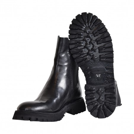 STIVALETTO CHELSEA IN PELLE POESIE VENEZIANE J0291UN NERO