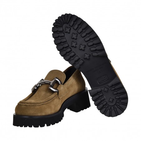 MOCASSINO ABRASIVATO CON MORSETTO POESIE VENEZIANE JMC22 TORTORA