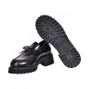 MOCASSINO ABRASIVATO CON LUCCHETTO POESIE VENEZIANE JMC61 NERO
