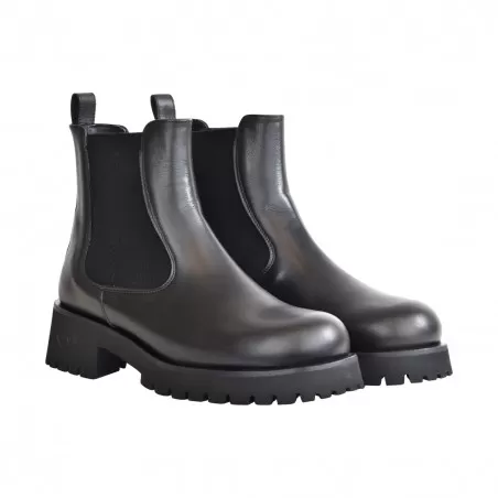 STIVALETTO CHELSEA IN PELLE POESIE VENEZIANE JMC72 NERO
