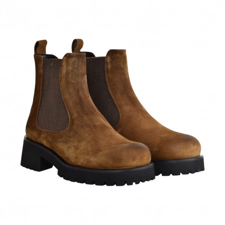 STIVALETTO CHELSEA POESIE VENEZIANE JMC72 TABACCO